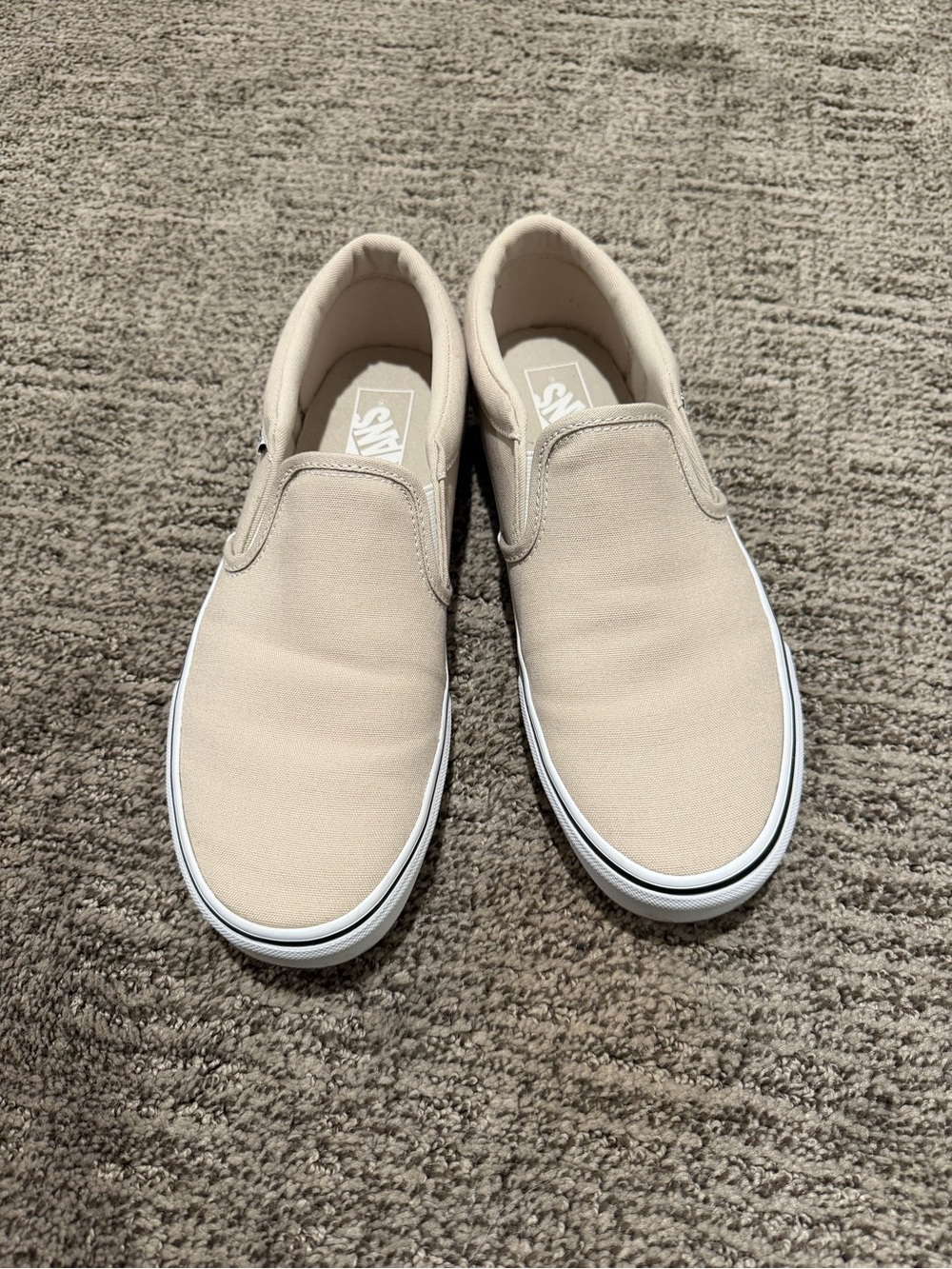 Vans Slip-On Canvas Loafers - Beige